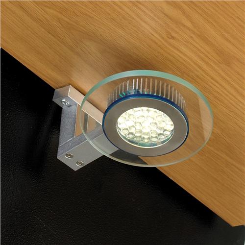 Halo 2.5W LED Under Circular Glass Light